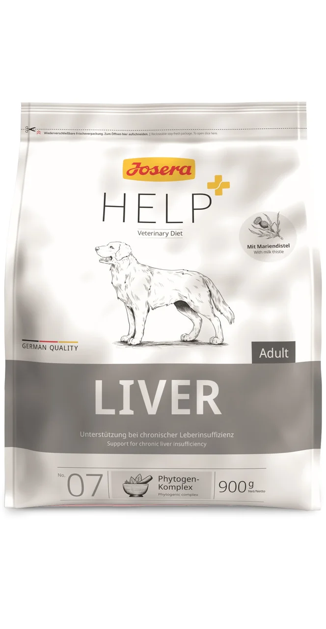 Josera HELP Liver ветеринарная диета для собак при печёночной недостаточности, 900 г
