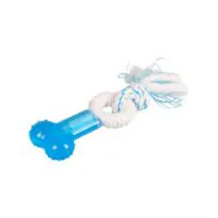 Игрушка-кость из TPR с канатом Denta Toy
