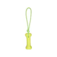 Игрушка резиновая Training Bone+Rope, лайм