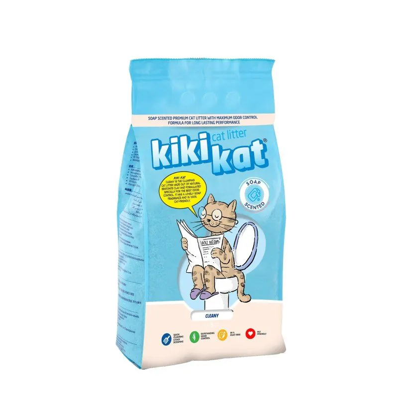 Kikikat, наполнитель бентонитовый, свежесть, 5 л
