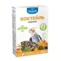 Коктейль Корелла 500 г, корм для средних попугаев (корелла, неразлучник), Природа