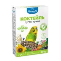 Коктейль Луговые травы 500 г, корм для волнистых попугаев, Природа