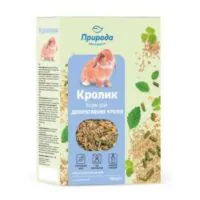 Корм «Кролик» 500 г, базовый ежедневный рацион для кроликов, Природа