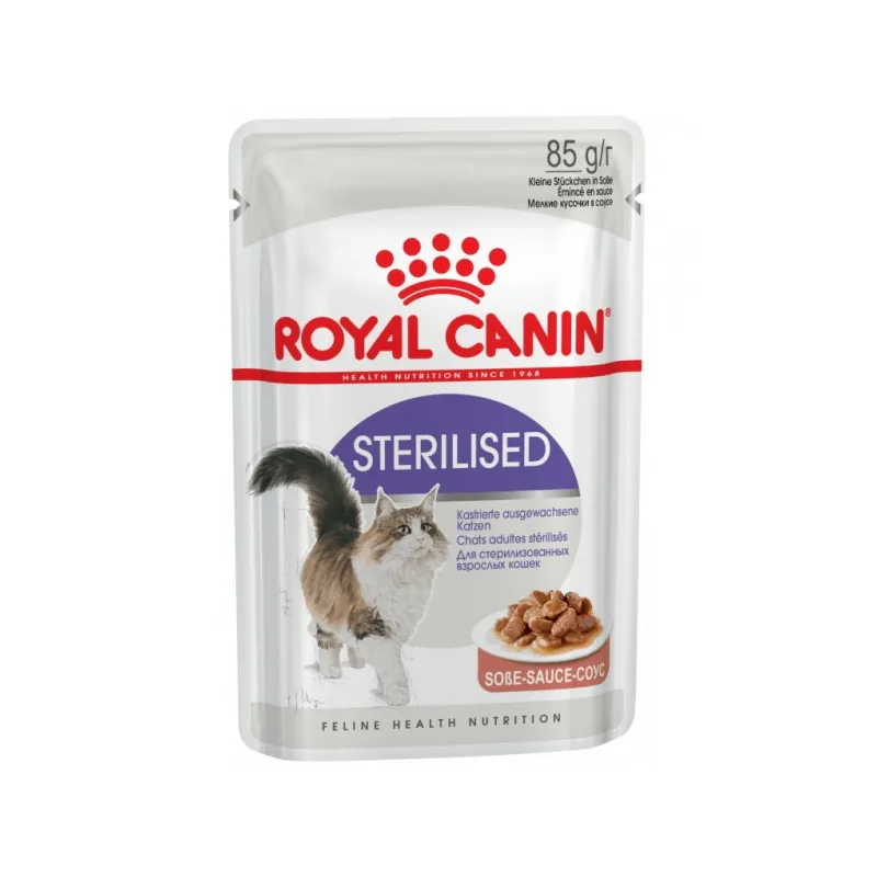 Royal Canin Sterilised, в соусе, 12×85 г