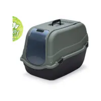Туалет закрытый Romeo Maxi Eco, зелёный/чёрный