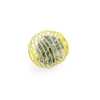 Beeztees Springbal, пружинный мяч для котят с шуршащим шариком, 6,5 см