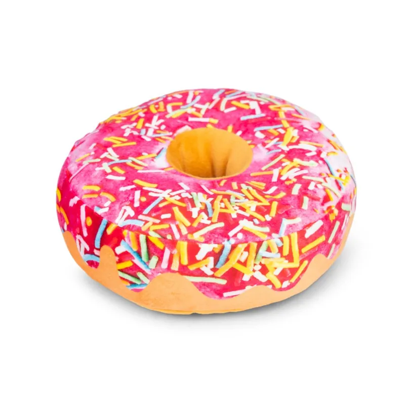Beeztees Donut XL Rainbow, плюшевый пончик для собак, 22 см