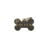 Медальон Bone Bronx Queen English Brass
