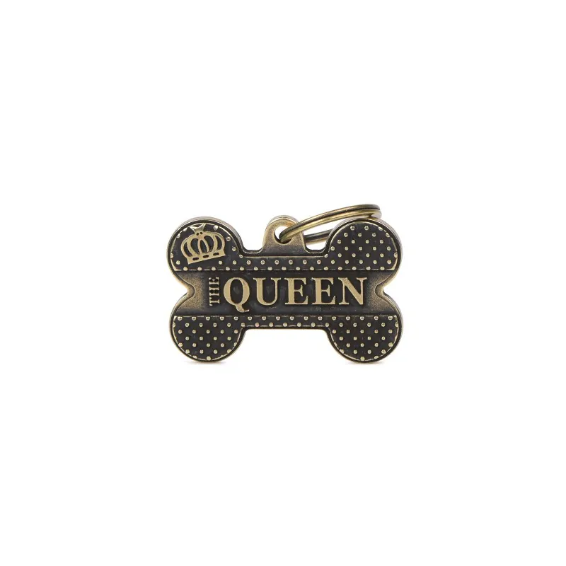 Медальон Bone Bronx Queen English Brass