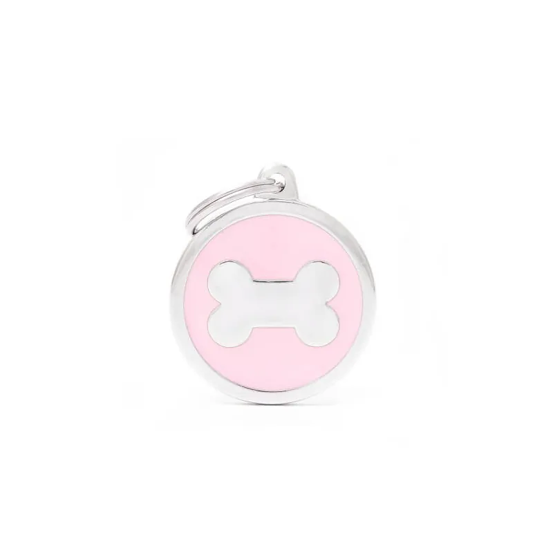 Медальон Big Circle Bone, розовый