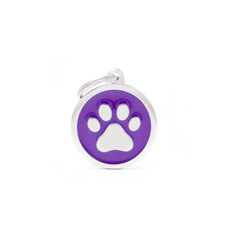 Медальон Big Circle Paw, фиолетовый