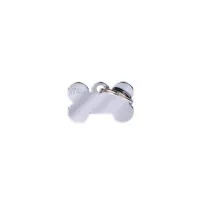 Медальон Small Bone Chrome Plated Brass