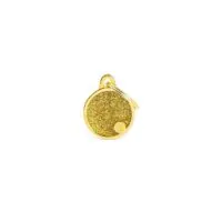 Медальон Small Circle Glitter Gold