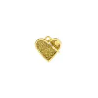 Медальон Small Heart Glitter Gold