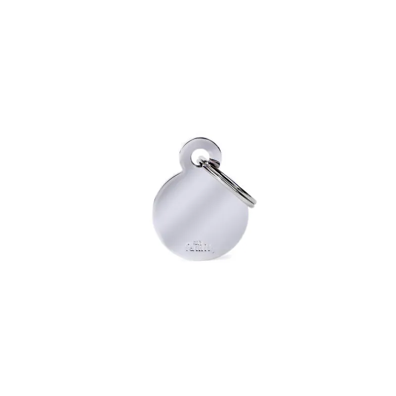Медальон Small Round Chrome Plated Brass