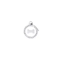 Медальон Small Circle Bone Glam, белый