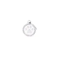 Медальон Small Circle Paw Glam, белый