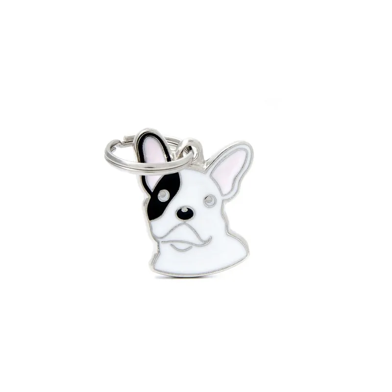 Медальон French Bulldog, белый