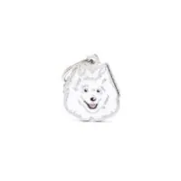 Медальон Italian Spitz, белый