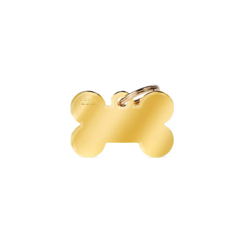 Адресник Bone Golden Brass