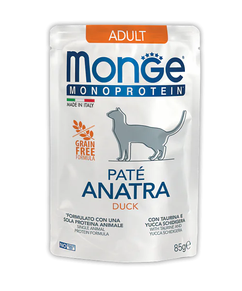 Monge Pouch Monoprotein Adult, утка, 85 г