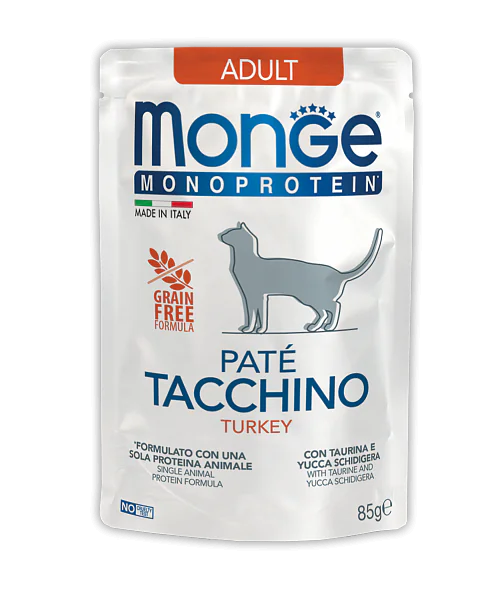 Monge Pouch Monoprotein Adult, индейка, 85 г