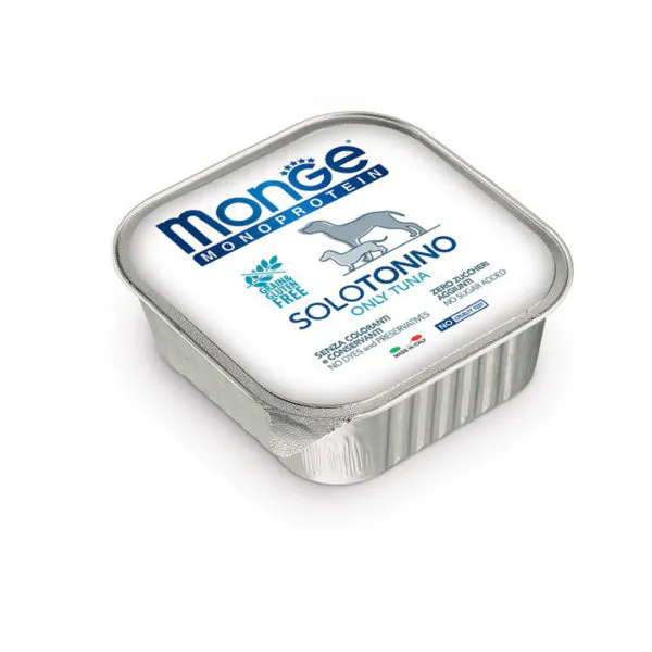 Monge Solo Monoprotein, тунец, паштет, 150 г