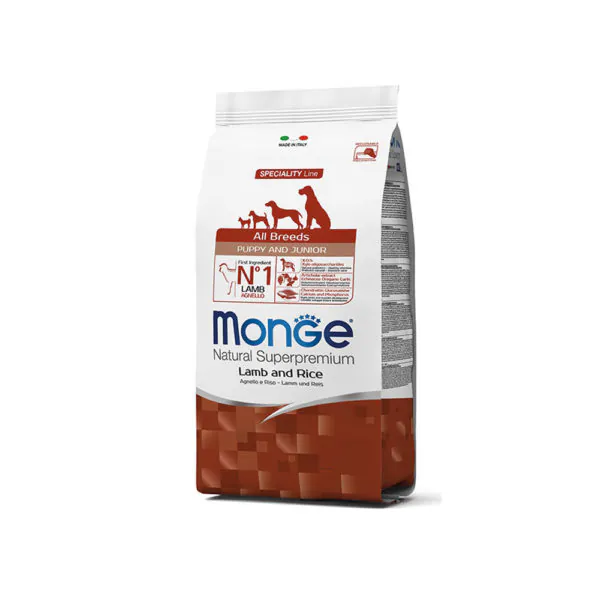 Monge All Breed Puppy, ягнёнок, 12 кг