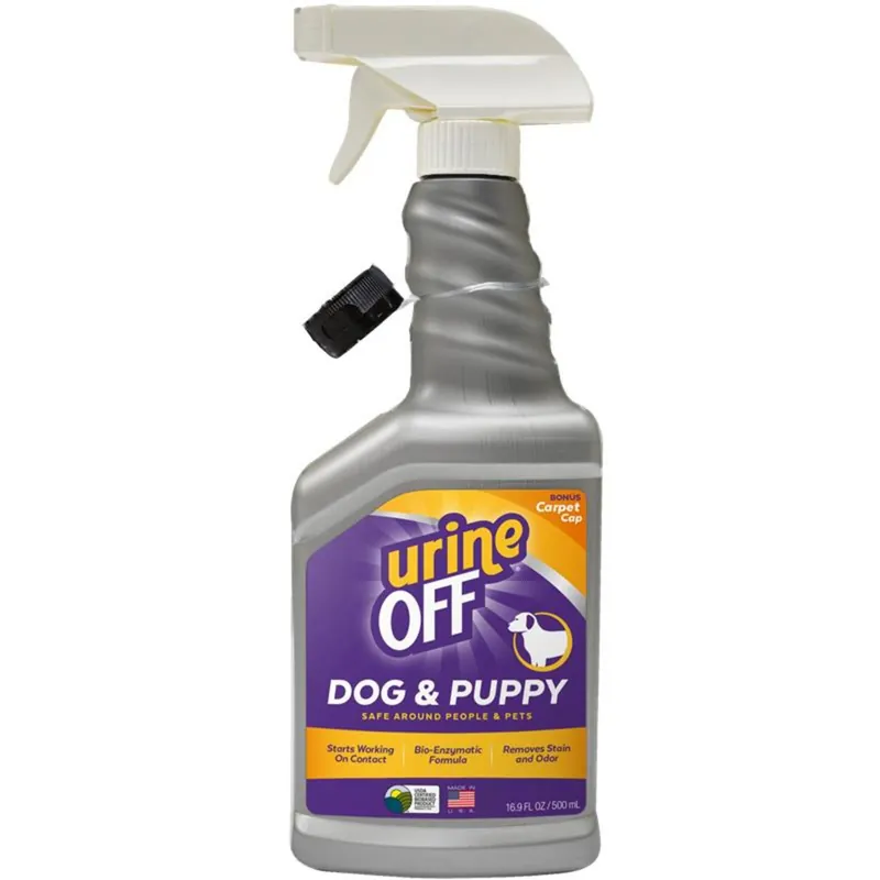 Urine Off Спрей для удаления пятен и запаха мочи Dog & Puppy для твёрдых поверхностей