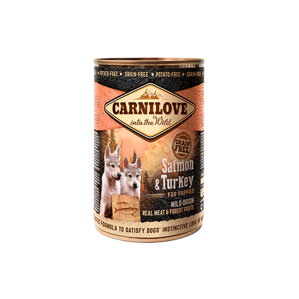 Carnilove Can Dog Wild Meat Salmon & Turkey Puppy