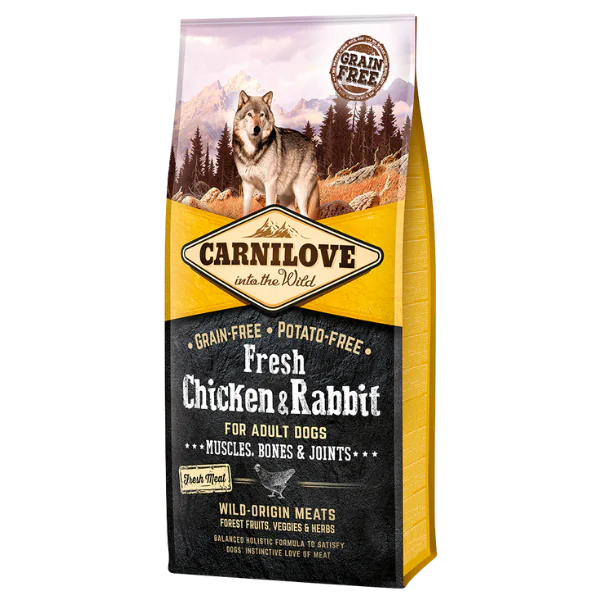 Carnilove Dog True Fresh Chicken & Rabbit Muscles, Bones & Joints