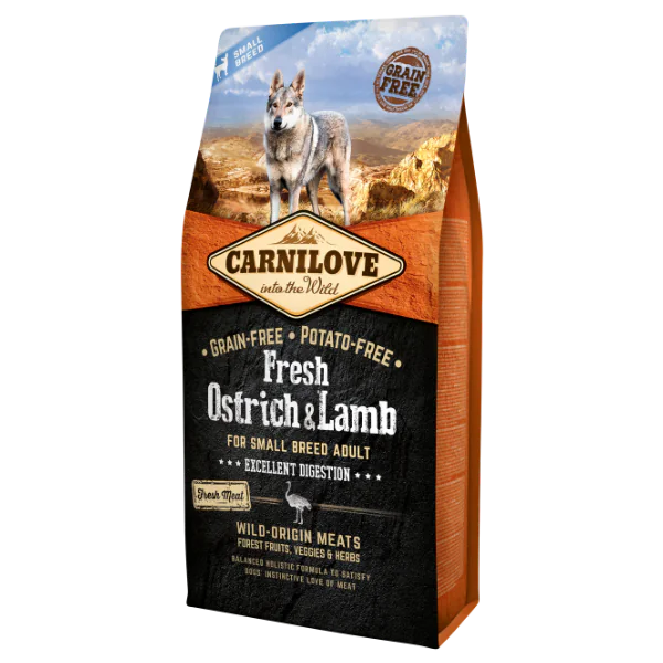 Carnilove Dog True Fresh Ostrich & Lamb Excellent Digestion Small Breed
