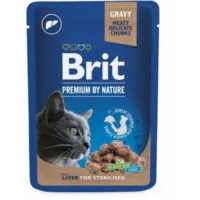 Brit Premium Cat Pouch Liver Sterilised