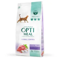 Optimeal Hairball Control для контроля комков шерсти с уткой, 10 кг