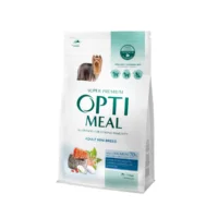 Optimeal Adult Mini для взрослых собак мелких пород с лососем, 4 кг