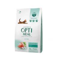 Optimeal Kitten для котят с курицей, 4 кг