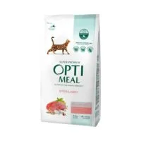 Optimeal Sterile для стерилизованных кошек с говядиной и сорго, 6 кг