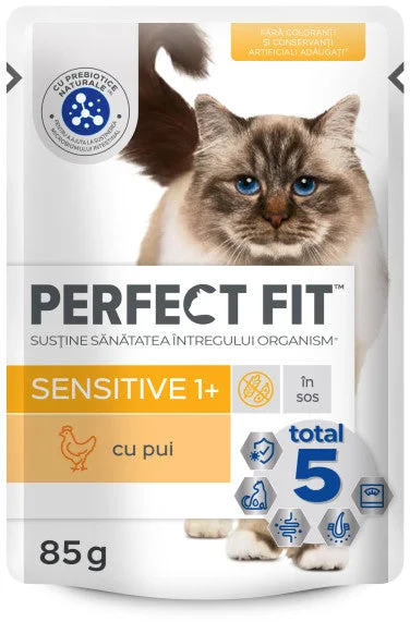 Perfect Fit Sensitive влажный корм для кошек с чувствительным пищеварением с курицей, 85 г