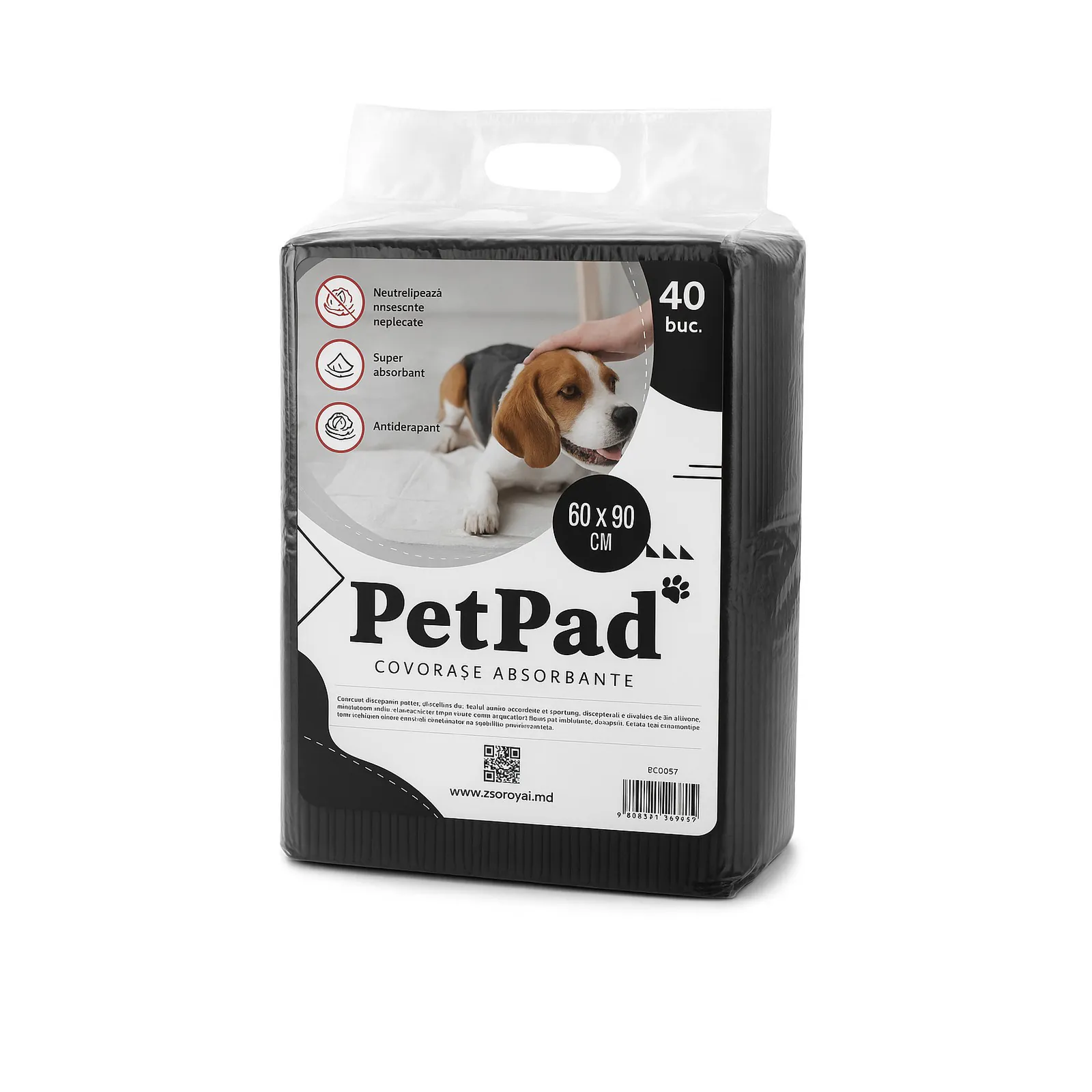 Pet Pad, absorbante igienice cu carbon pentru câini