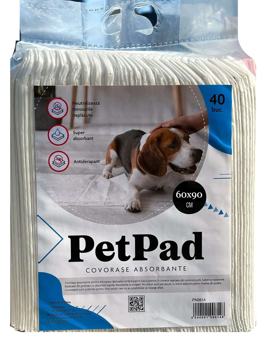 Pet Pad, впитывающие пелёнки 60×90 см, 40 шт
