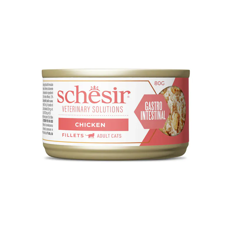 Schesir Veterinary Solution Gastro Intestinal, курица, филе, 80 г
