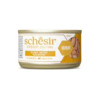 Schesir Veterinary Solution Urinary, тунец с лососем, хлопья, 80 г
