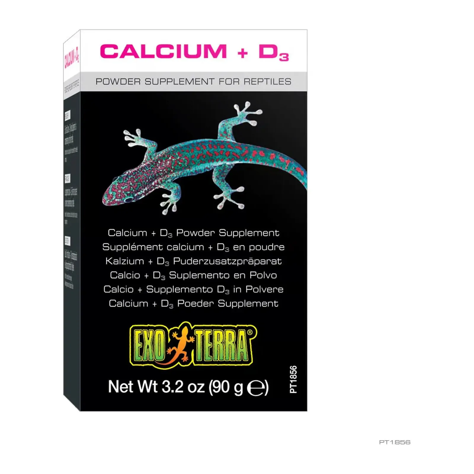 Exo Terra Calcium + D3, supliment pudră de calciu cu vitamina D3 pentru reptile, 90 g