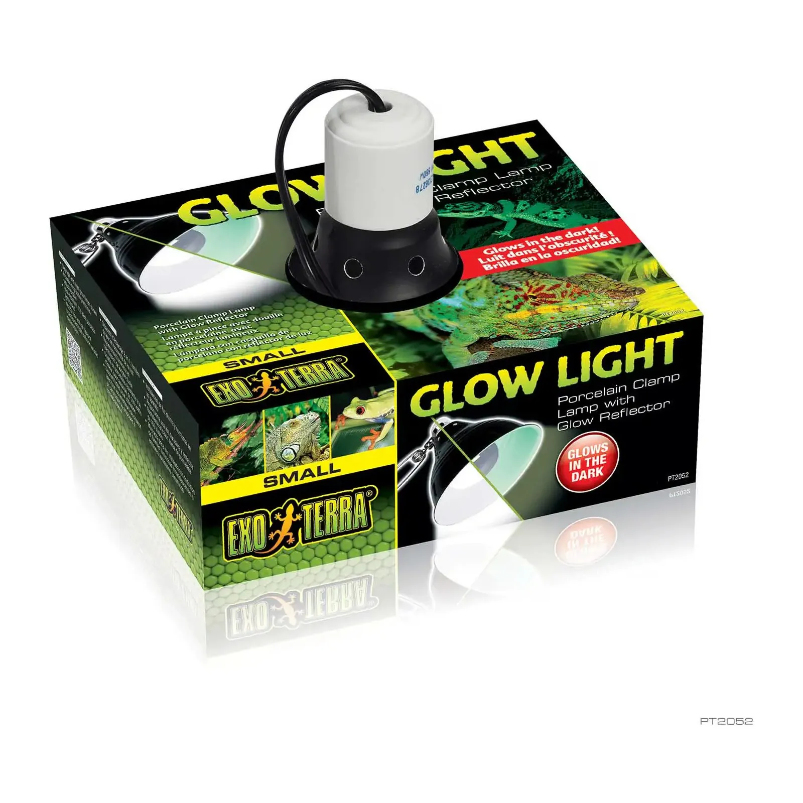 Exo Terra Glow Light Small, corp de iluminat cu clemă pentru terariu, 14 cm