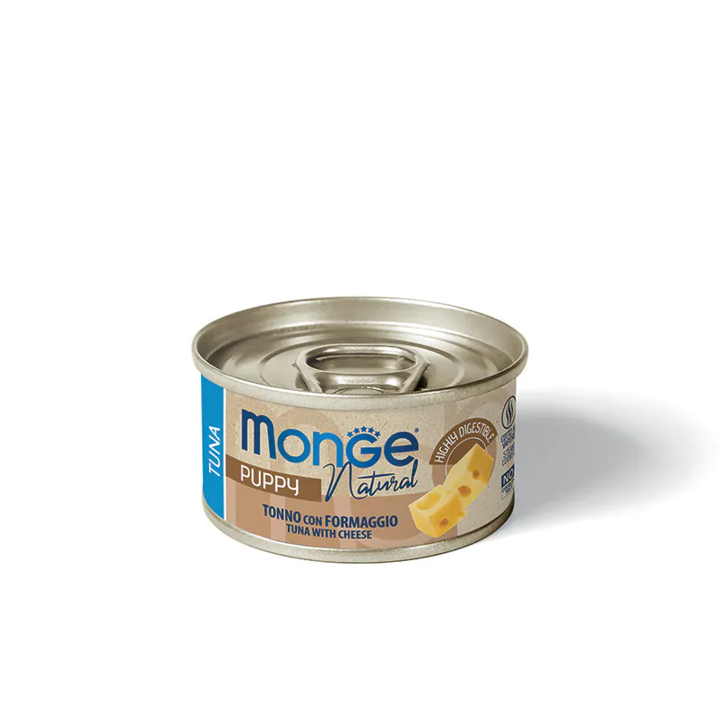 Monge Dog Natural Puppy, тунец с сыром, 95 г