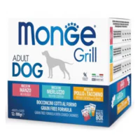 Monge Dog Grill Mix Box Adult, говядина с треской и курицей