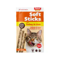 Sanal Soft Sticks, лакомство для кошек, индейка с печенью, 3 шт.