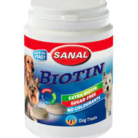 Sanal Dog Biotin, для шерсти, банка, 75 г