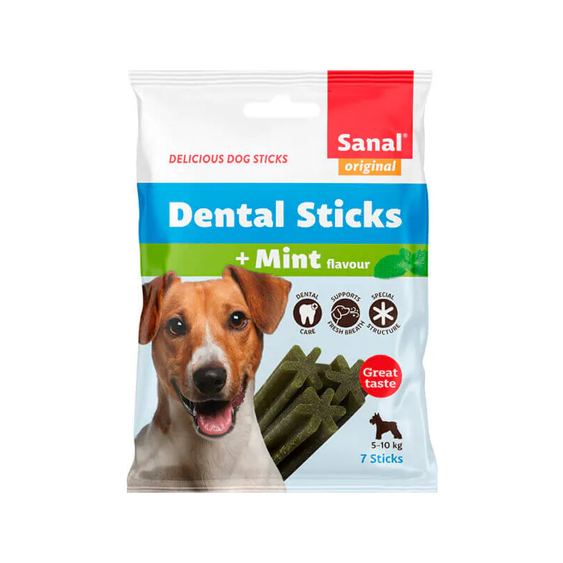 Sanal Dental Sticks Small, лакомство для собак, для зубов, 105 г