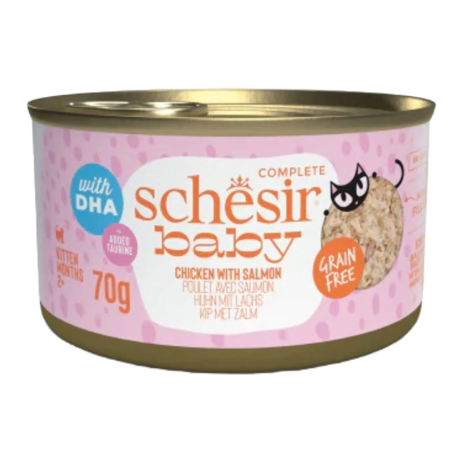 Schesir Baby, курица с лососем, 70 г